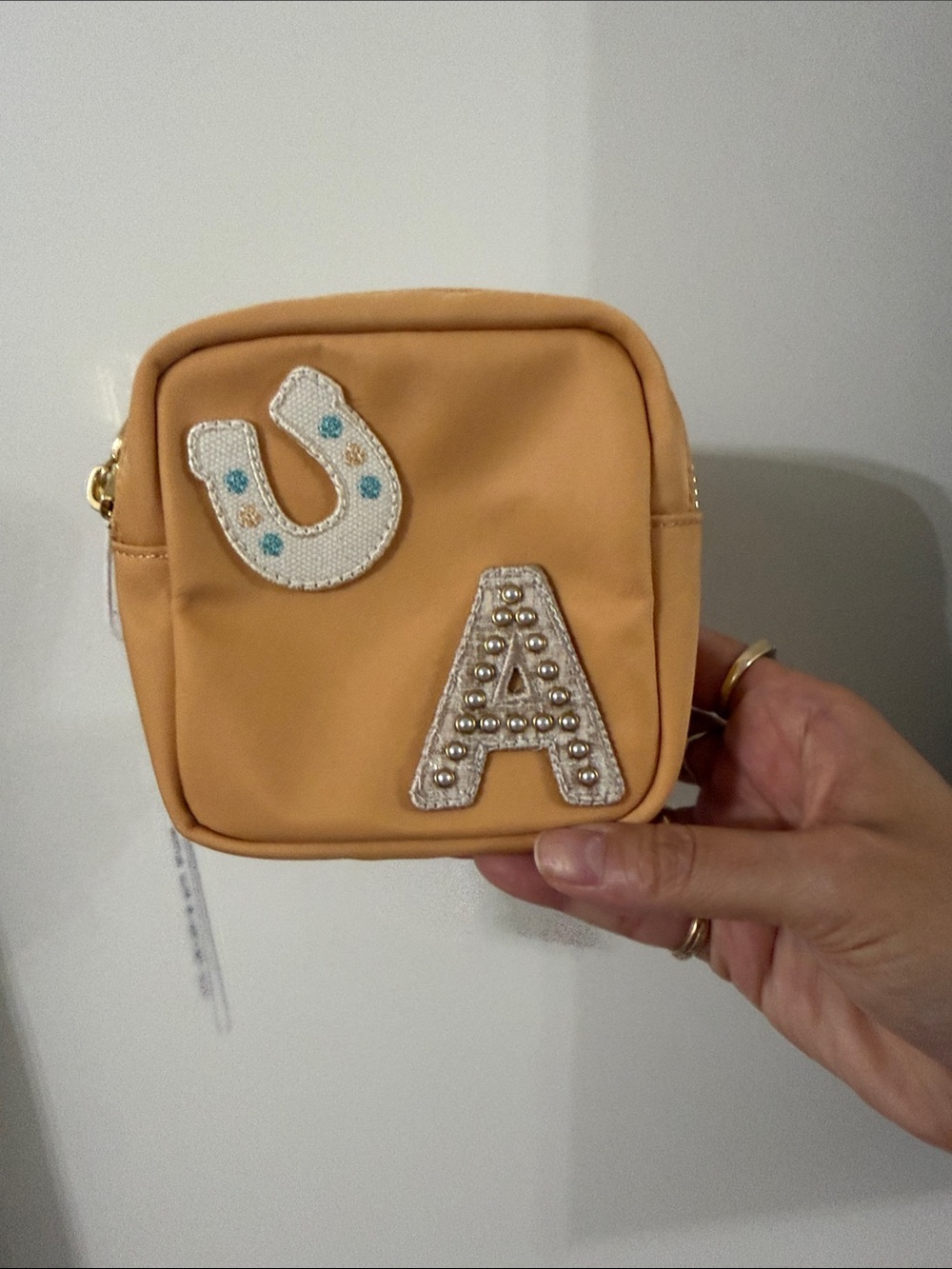 Stoney Clover Lane Mini Pouch with Patches NWT